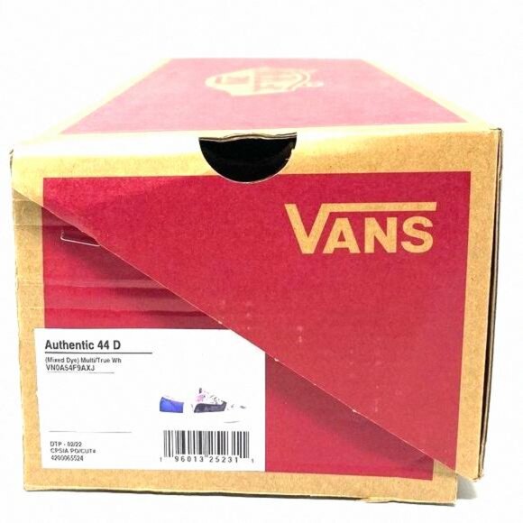 VANS Anaheim 44D Skate Shoes Low Multi Blue Canvas VN0A54F9AXJ Sneaker Size Men - Picture 9 of 10